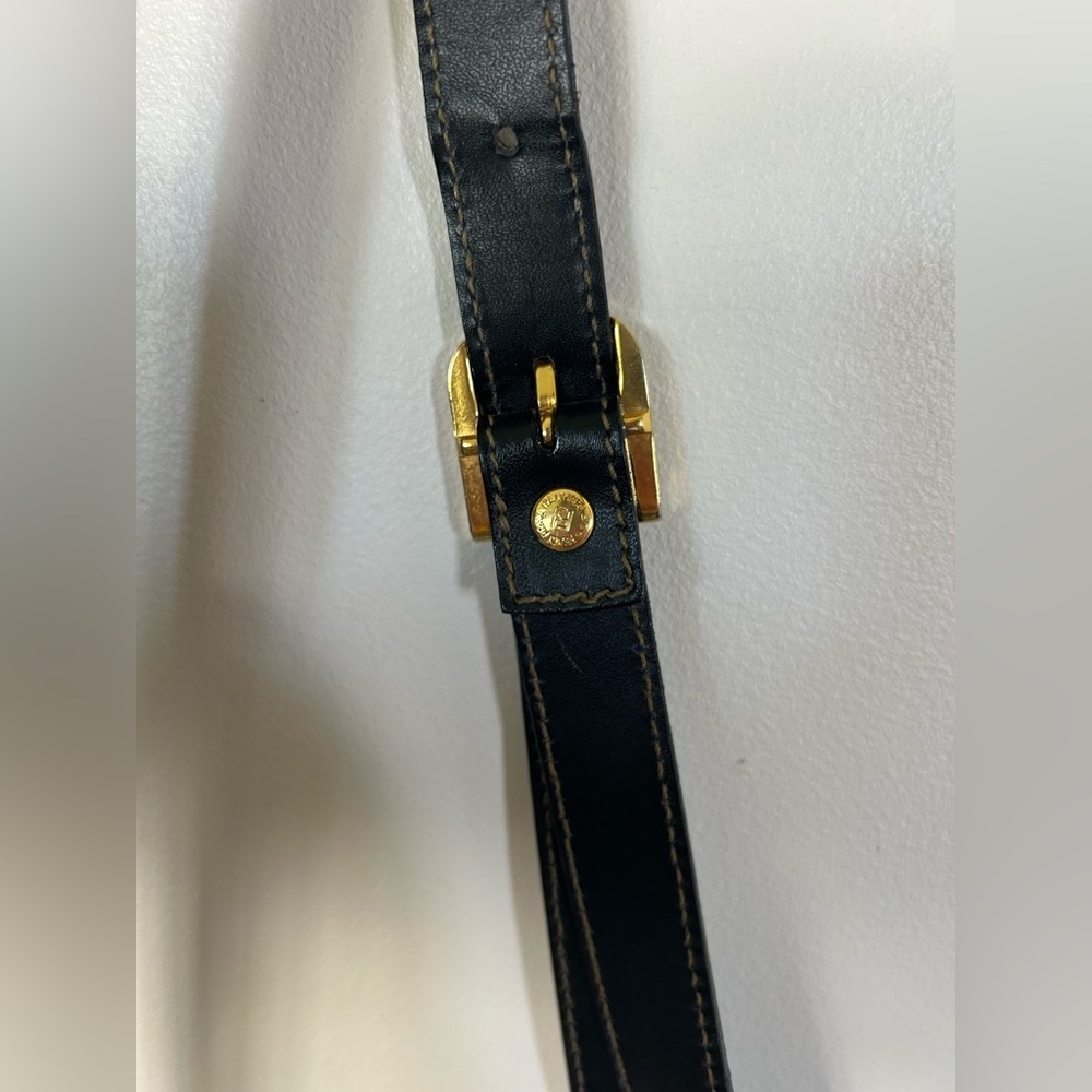 Vintage Fendi Crossbody Bag Striped canvas with leather crossbody strap - Picture 9 of 16